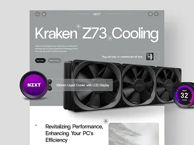 NZXT - Landing Page Concept branding digital ecommerce elementor framer landing marketing online page product sales shop shopify template theme ui webflow website wordpress