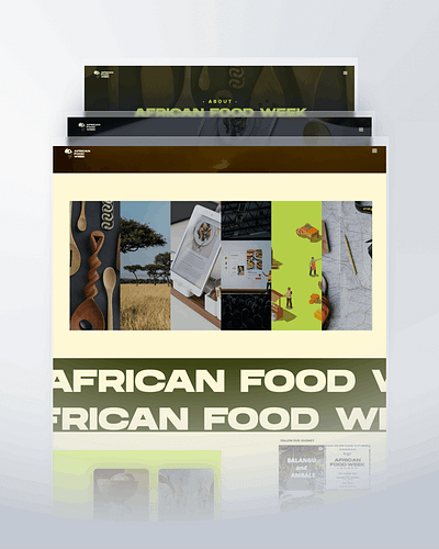 African Food Week - Website Design and Development. design identity design ui visual identity web design webflow wesite