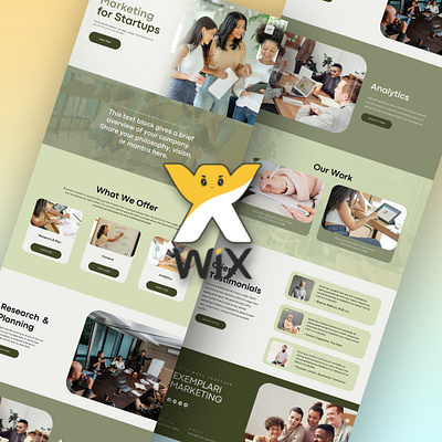 Wix Unique Landing Page Design fiverr wixecommerce wixlandingpage