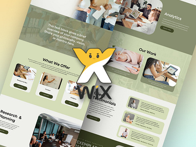 Wix Unique Landing Page Design fiverr wixecommerce wixlandingpage