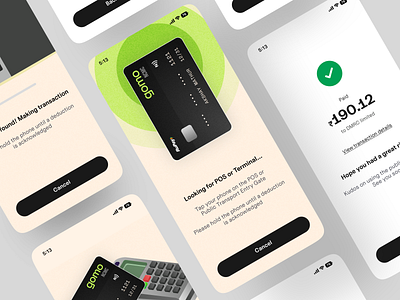 Mobility and Re-chargable Card Application - Payments & Credit bus card credit card design finance fintech metro mobility payment paytm refer revolut subway swipe transaction