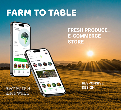 Fresh Produce E-Commerce Design branding ui ux