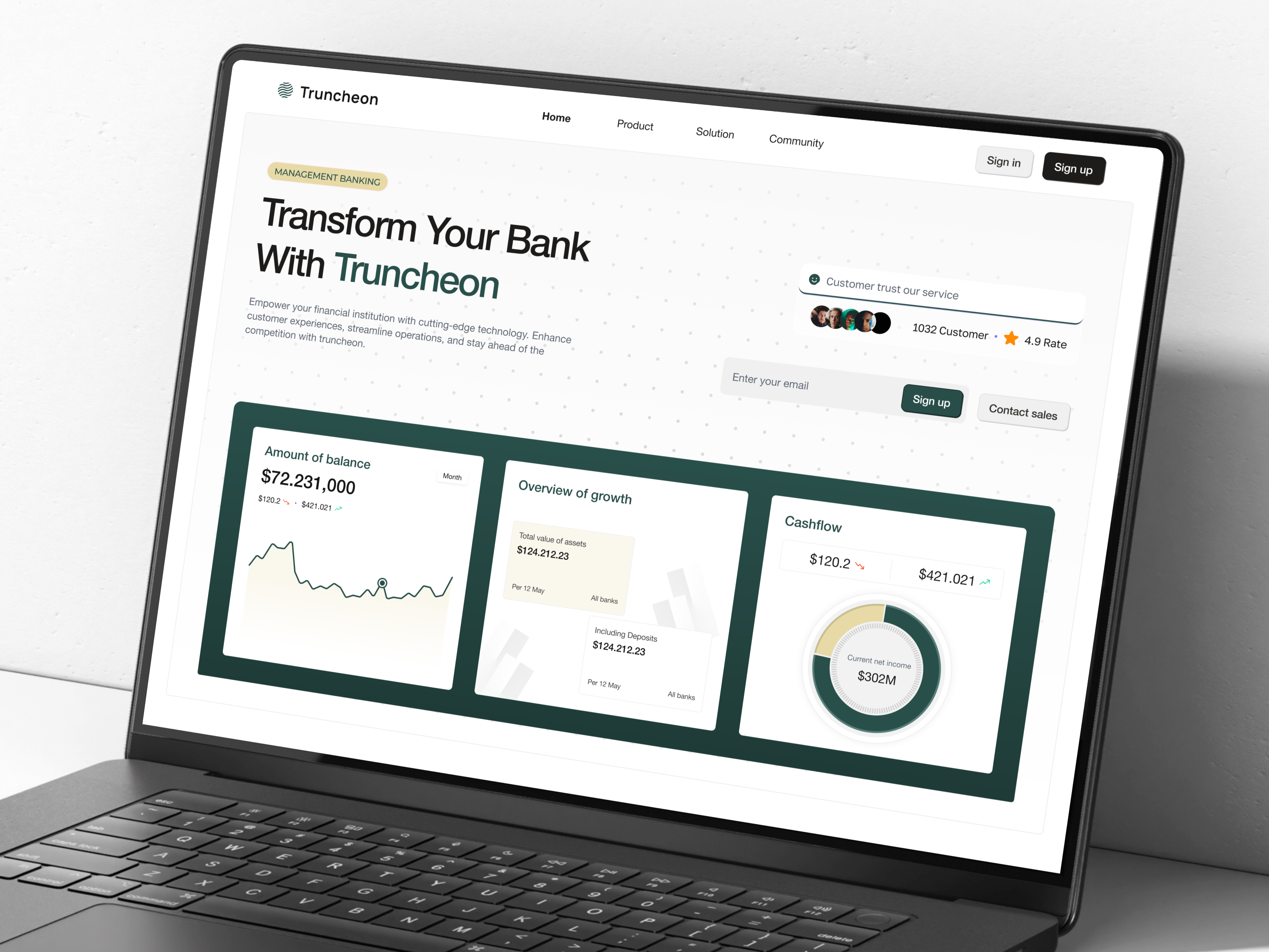 Financial Management Landing Page bank banking elementor finance financial framer landing management money page payment platform saas software ui webflow website wordpress