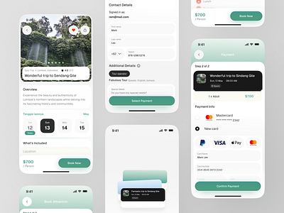 Voyage - Travel App [Booking Trip] app attraction booking booking app button card design trend input input field mobile payment select date ticket travel travel app trend trip ui uiux ux