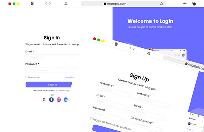 Login & Register Page UI | Creative Design branding figma homepage login register singup ui uiux webpage