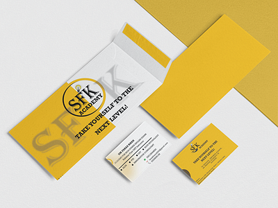 SFK VISITING CARD. branding education ielts logo visiting card