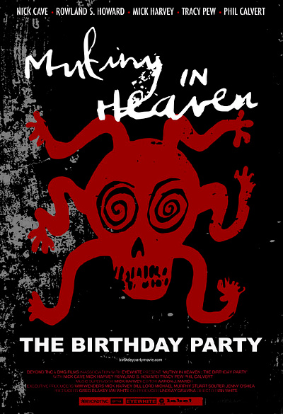 MUTINY IN HEAVEN -3 band documentary exclusive film graphic design music poster