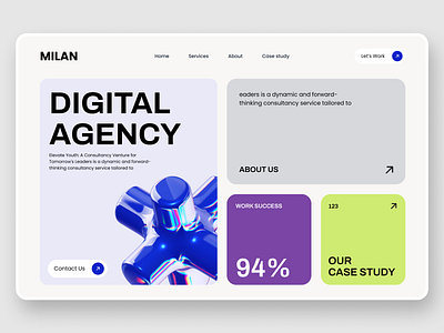 Digital Agency website landing page app apple bento grid branding design digital graphic design landing page logo ui ux vector web