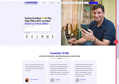AADDRESS Landing Page Redesign 3d animation branding design illustration landingpage redesign ui uiux webdesign