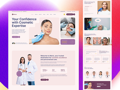 Mavis - Cosmetic Surgery cosmetic surgery dental clinic design trend doctor clinic envytheme healthcare hospital uidesign uxdesign uxresearch