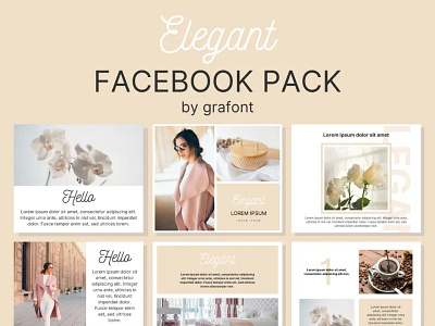 Facebook pack by grafont branding graphic design