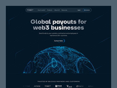 Web3 Landing Page UI business dark ui dark website features landing page ofspace payments professional ui spend swap transfer ui web3 website
