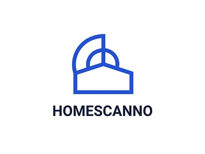 Homescanno Real Estate Logo branding home logo homescanno logo icon identity logo logo design logotype property logo real estate agency real estate branding real estate logo realtor logo typography vector