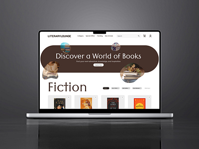 Book E-commerce Website book branding dailuichallange dailyui ecommerce ecommerce website landingpage typography ui webdesign