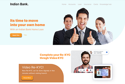 Bank Website Design bank ui graphic design indian bank logo ui ui design