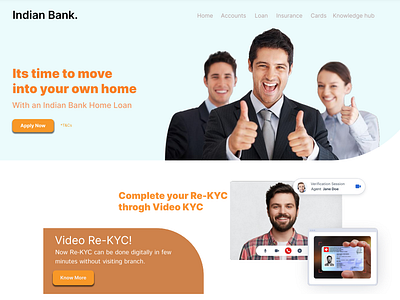 Bank Website Design bank ui graphic design indian bank logo ui ui design