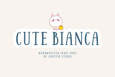 Free Font | Cute Bianca | Quirky Serif Font branding design font design font free fonthandwriting free font handlattering illustration jimtype studio letteringfont script lettering serif font typography ui