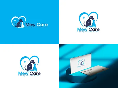 Mew Care Logo Design and Branding Design animal logo brand guideline branding business logo care logo cat logo dog care logo dog logo free logo graphic design icon logo logo meow care meow logo mew care band guideline mew care brand style guide mew care logo modern logo mwcare icon logo pet logo