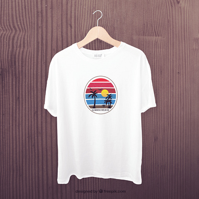 Summer Beach T-shirt Design #graphic_design branding graphic design logo t shirt