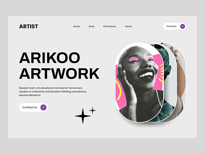 Artist Artwork Sell Platform Website agency app branding design digital ecommerce hero landing page motion graphics saas ui ux web