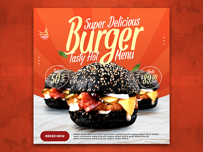 Social Media Banner Food Menu Template food menu graphic design restaurant social media banner tasty template