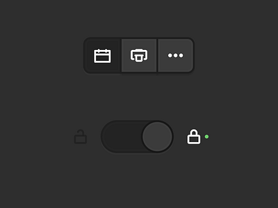 Shadow and Stroke button component toggle ui