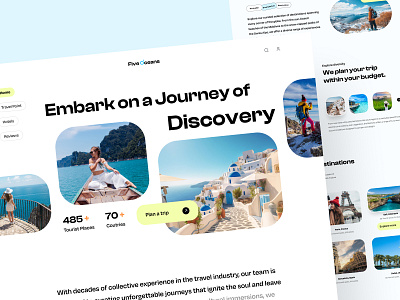 Travel Website adventure booking design destination flight home page landing page minimal torusim travel agency travel app travel service travel web design travel web ui travel website trip ui ux vacation website