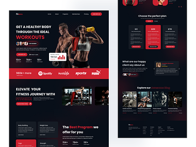 Gym And Fitness Website design body builder fitness website design gym and fitness gym website design website weight loss