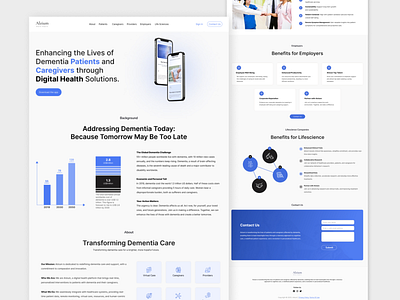 Alzium Website Ui 2024 trends best ui design cleandesign dashboard design healthcare solution interactiveui medicalwebsitedesign product design trendy design ui design ux design uxui design website design