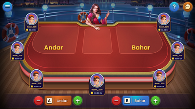 Andar Bahar: A Next-Level Gaming Experience Awaits andarbahar cardgames digitalgaming gamingadventure graphic design mobilegaming multiplayerfun strategygames ui uiux