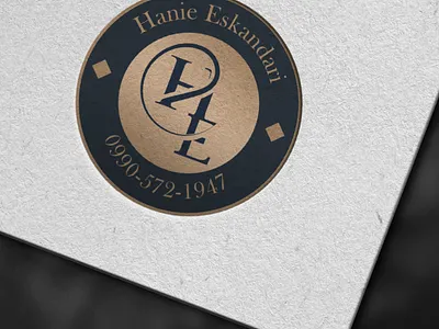 H.E Logo branding logo