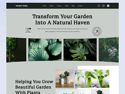 Plants Landing Page design figma plant plant website ui uxui uxui design web web design
