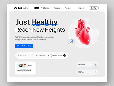 Medical website design doctor health health care healthcare home page hospital landing page medical medical care medicine modern ui ux web web design website website design