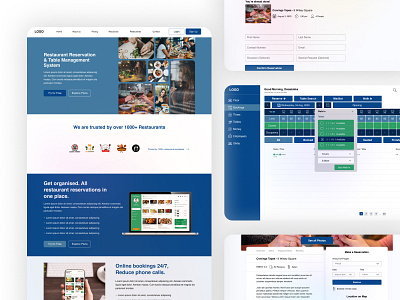 Restaurant Management Website & Dashboard admin panel dashboard design product design restaurant management ui ux web design website design
