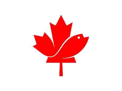 Fisheries and Oceans Canada branding canada fish fisheries flag logo maple symbol