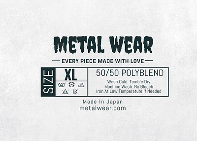 Metal Wear Neck Tag Design clothing label clothing tags label design neck label neck tags tags design