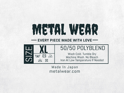 Metal Wear Neck Tag Design clothing label clothing tags label design neck label neck tags tags design