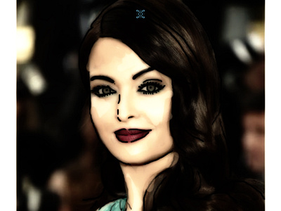 PortraitPractice__ Aishwarya Rai illustration