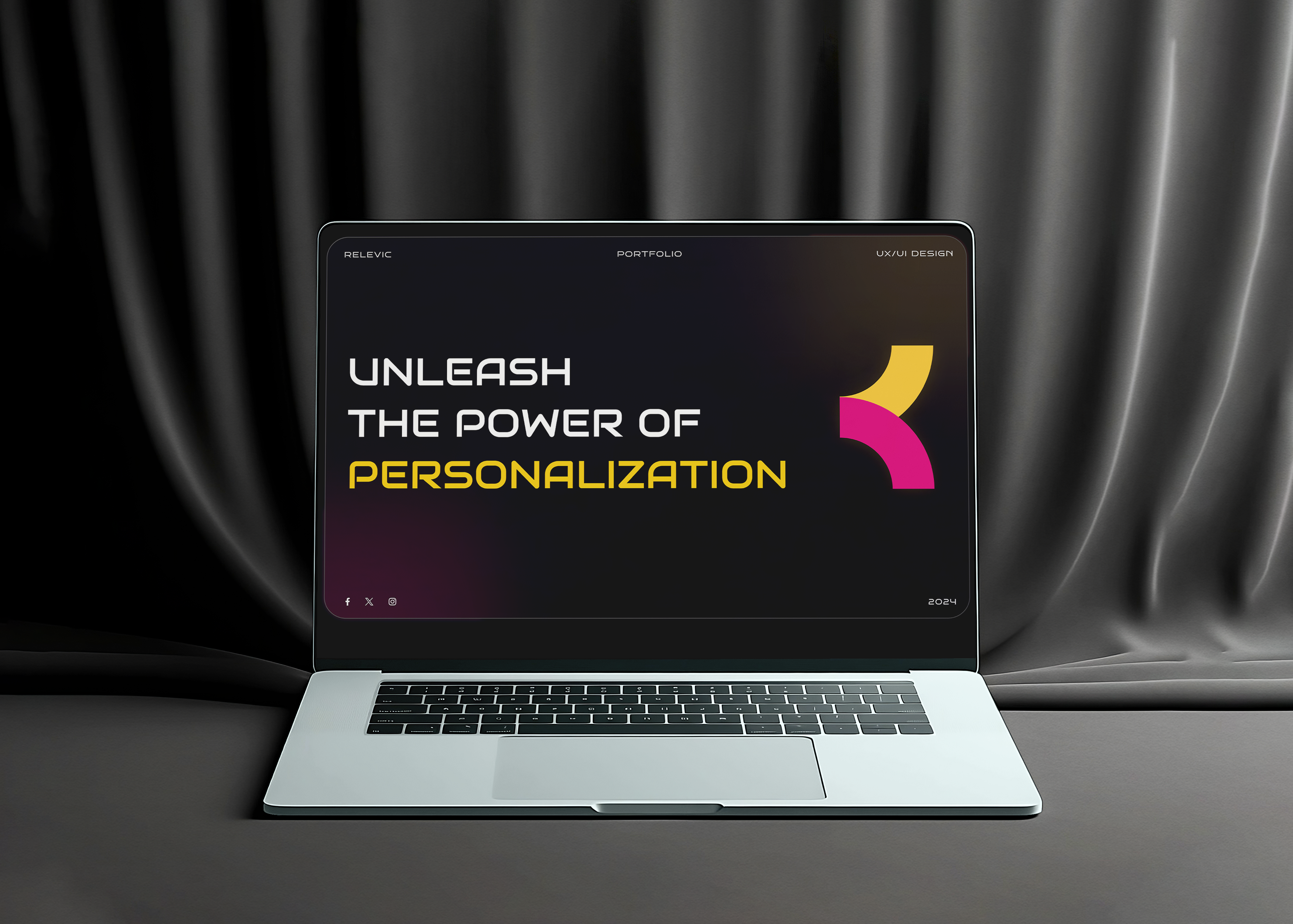 Relevic UX/UI Portfolio branding design inspirations design mockup design system figma glassmorphism gradient graphic design home page landing page logo minimal mobile design portfolio site ui user experience user interface ux ui portfolio website design