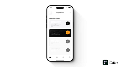 Generateve [AI] content creation / App ai app appdesign design generateve [ai] generativeai mobileapp mobileappdesign productdesign products ui ux