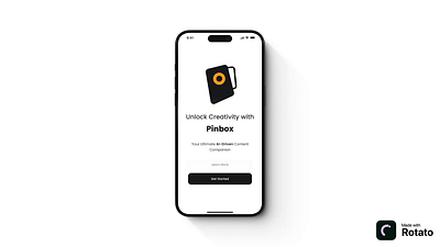Pinbox App / onboarding ai app appdesign branding design logo mobile mobileappdesign mockup motion graphics new productdesign products trending trends ui ux