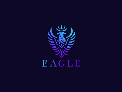 EAGLE LOGO agency beak bird black black hawk logo brand branding company eagle logo falcon logo fly flying ui ux vector wing wing logo wings