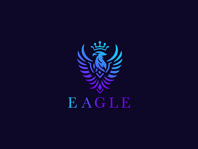 EAGLE LOGO agency beak bird black black hawk logo brand branding company eagle logo falcon logo fly flying ui ux vector wing wing logo wings