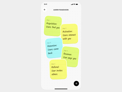 Notes 3d app colorful minimal notes product design shadow ui ux web
