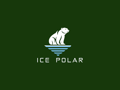 ICE POLAR LOGO animals antarctic antarctica bear beast big cold cool fat freeze frozen ice ice polar logo ice polar logo for sale mascot polar strong white