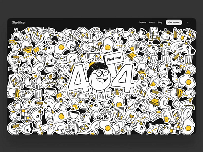 404 page, Find Nobita. 404 design 404 page branding clean design design agency website illustration significa ui ux web design website website design
