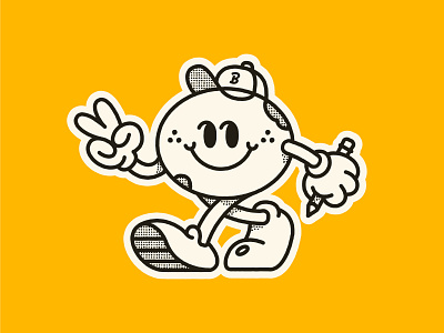 Bitesized Mascots branding character cute design icon identity illustration logo mascot painting pencil
