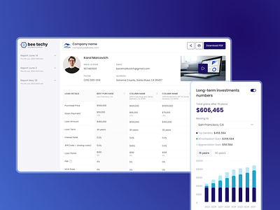 Mortgage Management Website UI | Interface design concept design designinspiration inspiration loanofficertool mortgage mortgage officers saas ui ux web app