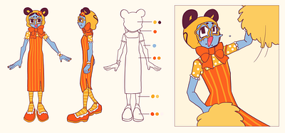 Tiger Tiger character design illustration
