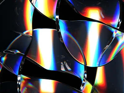 Dispersion Glass Exploration 3d animation blender branding branding identity design freelance glass glass lighting glass morphism graphic design illustration light lighting motion graphics render vector visual identity